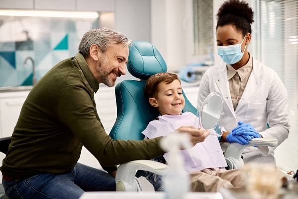 Regular appointments with a children's dentist